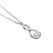 Mabina Girocollo con infinito e diamante lab-grown 553919